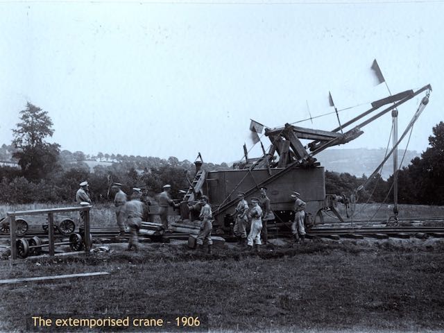Improvised crane - 1906